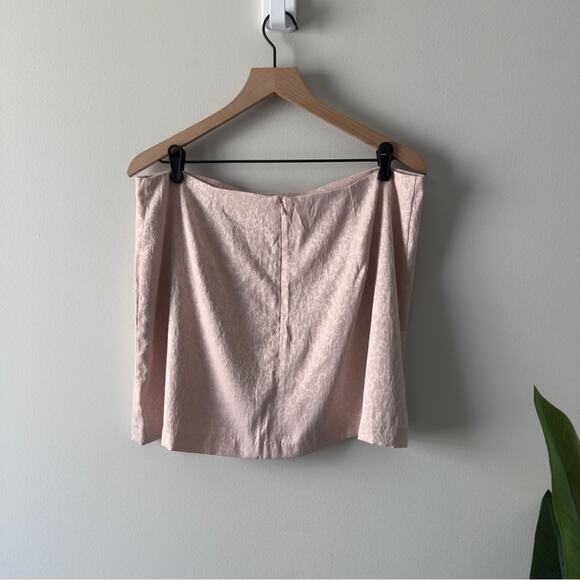 House of Harlow 1960 Revolve Blush Pencil Skirt abstract animal print mini slit - Picture 4 of 11